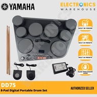 Yamaha DD-75 All-in-one Compact Digital Drums ,8-Pad Upgraded Hybrid Digital Portable Drum Set,