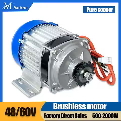 Meteor 48v 60v 500w 1000W 2000W DC Brushless Rickshaw Modified Mid-Drive Motor Used for Hydroelectri