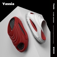 Yassia men's large streetwear style sandals G179 (available blue and white 42-43, black and white 46