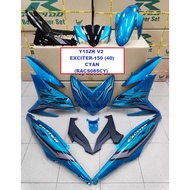 Cover Set Rapido Yamaha Y15ZR V1 V2 Exciter-150 (40) Accessories Motor Y15 Ysuku Blue Cyan Grey Orange Red Silver Yellow / Motor Accessories