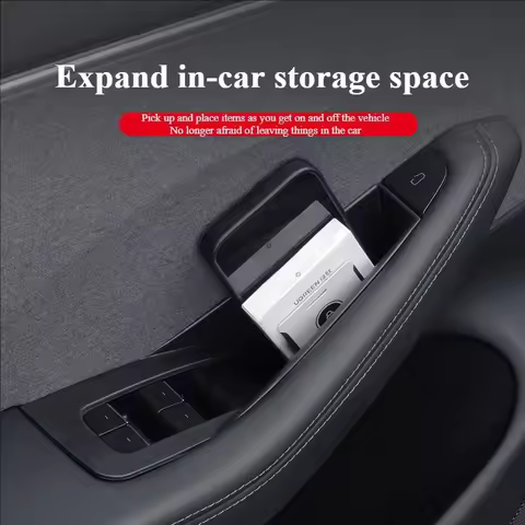 Car Door Handle Storage Box For Tesla Model 3 Y Tesla Model Y Juniper Model 3 Highland Inner Handle 