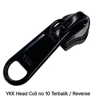 YKK 10 Reverse Zipper Head Zipper Coil Reverse RC No. 10 Zip Pull