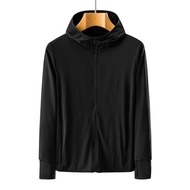 ＜925＞Uniqlo Mens Jacket Hooded Windbreaker Uv Protection Clothing Summer Sports Sunscreen Jacket Out