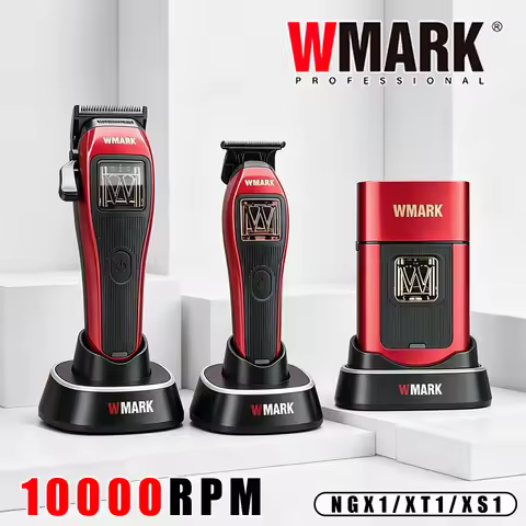 WMARK Professional Clippers DLC Blade Hair Trimmer Electric Shaver 10000RPM W-Maglev Motor Clipper f