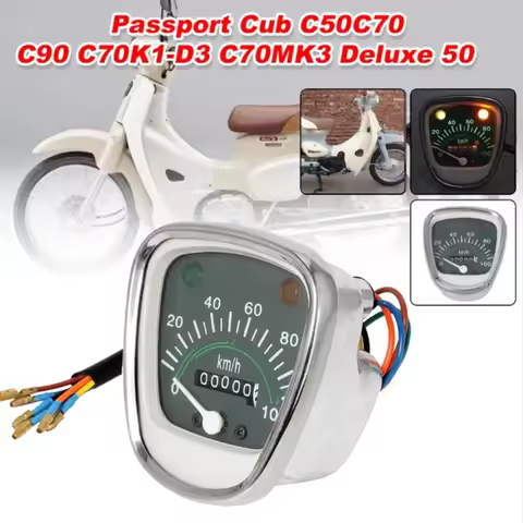 Motorcycle Digital Odometer Speedometer Tachometer Retro For Honda Passport Cub C50 C70 C90 C 70 50 