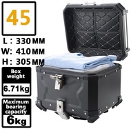Motorcycle Tail Motorcycle Box Motorcycle Accessories  Aluminium Top Box X Design Kotak Motosikal Pe