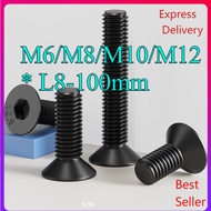 10.9 grade high strength bolt countersunk head hexagon screw flat head hexagon screw M6/M8/M10/M12 *