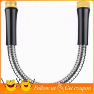1FT X5/8" Short Garden Hose with Male to Female Connector Water Hose Metal Washing Machine Hose for 