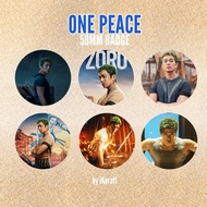 REAL LIVE  ONE PEACE ACTION Z0RO BUTTON BADGE 58MM