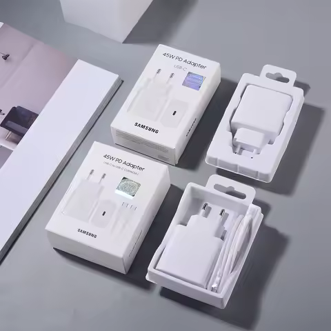 SAMSUNG 45W PPS PD Super Fast Charger +1M 5A PD Type-C Cable For Galaxy S24 S23 S22 Plus Ultra Z Fol