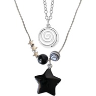 2 Pcs Aksesori Y2k Kalung Y2k untuk Wanita Kalung Bintang Kalung Grunge Aksesori Grunge Perhiasan Gr
