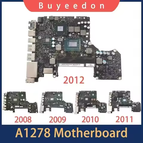 Original A1278 Motherboard For MacBook Pro 13" A1278 Logic Board Core 2 i5 i7 2009 2010 2011 2012 Ye