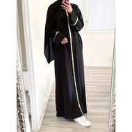 Solid Color Sequin Dress - Long Skirt Style for Women