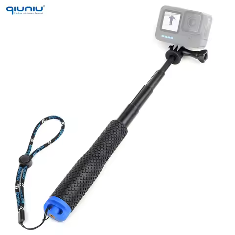 QIUNIU Waterproof Extendable Handheld Telescoping Pole for GoPro Hero Go Pro Akaso Insta360 DJI Acti