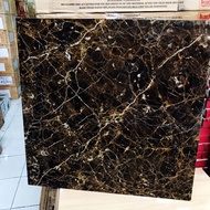 Granit 60x60 hitam motif marmer (glossy)/ granit hitam marmer