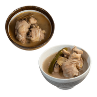 【巧食家】剝皮辣椒雞湯/麻油雞湯X12包 (加熱即食 400g/包)