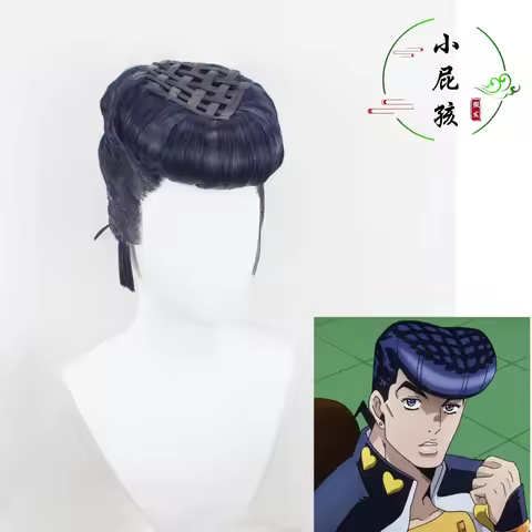 Anime Bizarre Adventure Josuke Higashikata Highend wigs Cosplay Wigs Diamond is shoes Anima Manga Ga