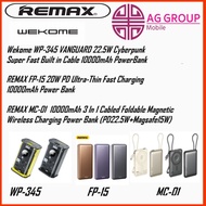 Wekome WP-345 | Remax MC-01(3C) WIRELESS | 22.5W Built in Cable | Remax FP-15(3C) 20W PD Ultra-thin 