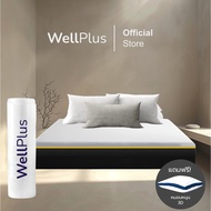 WellPlus [ อัดสุญญากาศ] ที่นอนเมมโมรี่โฟม Cool Gel เสริมยางพาราแท้ ความหนา 8 นิ้ว นุ่มแน่น ฟื้นฟูร่างกาย ระบายอากาศได้ดี