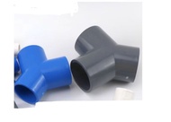 Y-Type (M.STOCK) PVC Tee Connector Water Supply Tube Joint Y Inclined Three-way Pipe Fittings Plasti