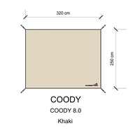 Coody 8.0 Full (3.20x2.50) Tent Cover Canvas