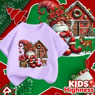(24 Hours Delivery) kids Highness Christmas Festival Red shirt Round Neck t-shirt T574