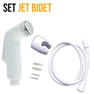 Jet Bidet Spray Bidet Shower 1 Set Jet Shower Toilet 1/2 Inch Kepala Semprotan Air Plastik FXQ-236