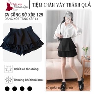Two-layer Flared Pleated Skirt with Stretch Mango Protective Pants with Pockets High Quality TQ DRES