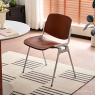 Dining Chair Household Medieval Designer Backrest Chair Cafe Art Restaurant Nordic Solid Wood Simple