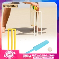 Cute_ Educational Cricket Toy Child-friendly Cricket Set Kids Cricket Set for Beginners – Bat Stumps