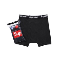 Supreme Hanes Boxer Briefs (Pack of 4) Black
