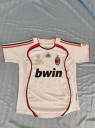 Áo Bóng Đá Ac Milan Kiểu Retro Nhập Khẩu Mới 06-07 Champions League Phiên Bản Cuối Cùng Số 22 Kaka A