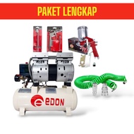 NEW PROMO GRATIS ONGKIR MESIN paket Kompresor Angin / Kompresor Udara lengkap 7 ITEM tukang cat/beng