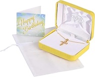 September Birthstone Mobius Necklace for Women 18 inch Gold Plated Stainless Steel Pendant in Gift B
