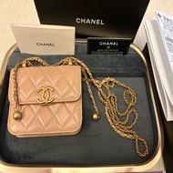 Chanel 21工坊系列 雙金球錢夾小包