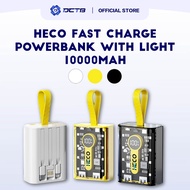 Heco Fast Charge Powerbank with Light 10000 mah