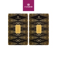 HABIB 2g Bundle (1g x 2pcs) 999.9 Gold Bar Manufactured By LBMA Goods Delivery Refiner
