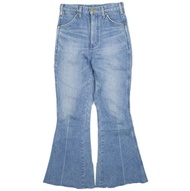 Wrangler WL1652 S 靛藍色喇叭牛仔褲，日本製造，毛邊喇叭褲型，拉鍊門襟，褲子 [二手] [Wrangler]