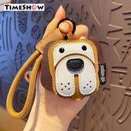 Cartoon Beagle Bulldog Keychain - Leather Pendant for Car Backpack Couple Gift