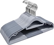 Coat Hangers, Heavy Duty 20 Pack Plastic Clothes Hangers, Durable Suit Hangers with Non-Slip Design,