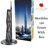 Malaysia 118 Merdeka Tower Metal Souvenir | C0220 Kuala Lumpur Landmark Miniature Collectible Decora