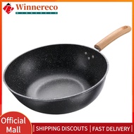 【winnereco】28/30/32/34cm Frying Pan Nonstick Saute Pan Maifan Stone Chef Pan Cooking Pan Omelette Pa