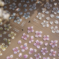 [CORAL SEA]Crystal Flower Jelly Nail Sticker Nail Sticker Nail Ornament Wear Nail Material