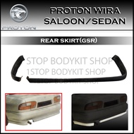 proton wira sedan saloon rear skirt gsr fiberglass  rear skirt lip bodykit