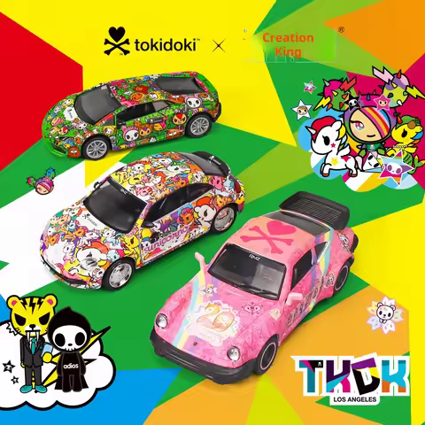 1:36 Licensed TOKIDOKI Co-branded Edition Simulated Alloy Car Models Porsche BMW Audi Lamborghini Ma
