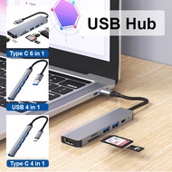 USB C Hub Converter Adaptor Type C to USB  6 in 1