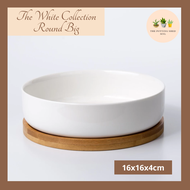 The White Collection Pots (Round Big) for Plants and Succulents