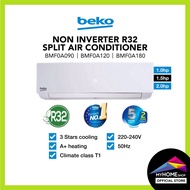 BEKO 1.0hp/1.5hp/2.0hp Non Inverter Split Air Conditioner R32 | BMF0A090 | BMF0A120 | BMF0A180