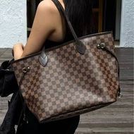LV🤎棋盤格Neverfull MM托特包