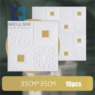 10pcs 3D Tile Brick Wall Sticker Self-adhesive  Foam Panel Waterproof DIY sound insulated